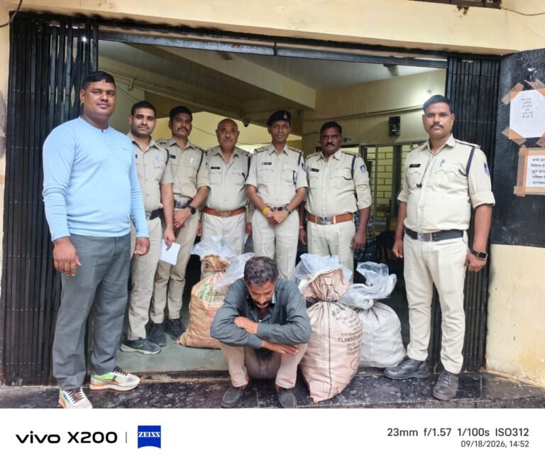 राघवी थाना पुलिस ने घोंसला से अवैध शराब जब्त की, एक आरोपी गिरफ्तार, दो फरार    